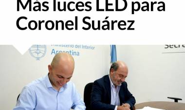Más luces LED para Coronel Suárez