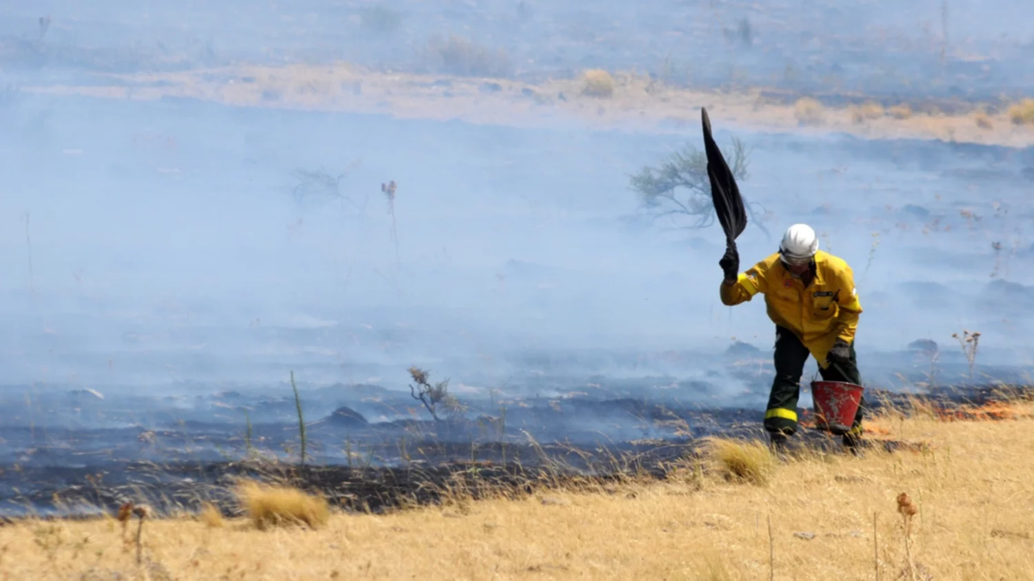 Peligro de incendio: los pastizales secos elevan el riesgo de siniestros rurales