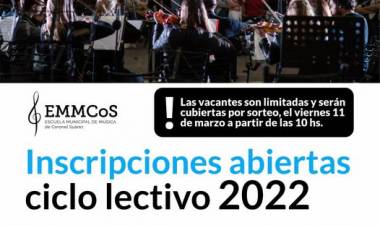 La EMMCOS abre las inscripciones para el ciclo lectivo 2022