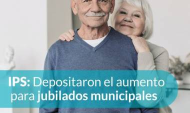 IPS: depositaron el aumento para jubilados municipales