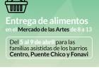 Desarrollo Social: Entrega de alimentos en el Mercado de las Artes
