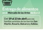 Desarrollo Social: Entrega de alimentos en el Mercado de las Artes