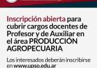 Upso: inscripción abierta para cubrir cargos docentes 