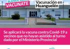Continúa la Vacunación en #Huanguelén