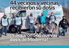 SE APLICARON 44 DOSIS A VECINOS Y VECINAS DE VILLA BELGRANO