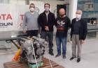 Formación Profesional recibió un motor Toyota para fines educativos