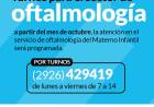 Turnos para el sector de oftalmología