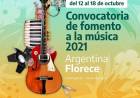 Sumate a la convocatoria de fomento a la música 2021 "Argentina Florece"