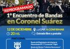 Se reprograma el 1° Encuentro de Bandas de Coronel Suárez