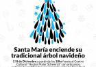 Santa María enciende su tradicional Árbol Navideño