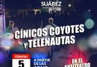 Cínicos Coyotes y Telenautas se presentan en el anfiteatro, este Sábado 5 de febrero