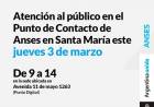 Anses Mas Cerca de la Gente: Atención al público en el Punto de Contacto de Anses en Santa María