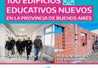 La provincia de Buenos Aires inauguró su edificio escolar número 100 en un programa que incluye:  