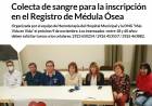 Colecta de sangre para la inscripción en el Registro de Médula Ósea.