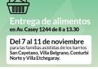 Entrega de alimentos del mes de noviembre