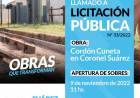 Licitacion Publica: “Cordón Cuneta en Coronel Suárez (Coronel Suárez)”