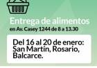 Entrega de alimentos del mes de enero