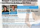 Básquet: Capacitación para estudiantes y profesores de Educación Física