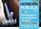Licitacion Publica: Red de Gas en Coronel Suárez – Etapa 1