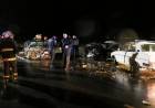 Fuerte choque entre cuatro autos en la Ruta 67: tres personas heridas