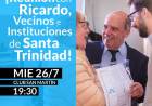 Reunión con Ricardo, vecinos e instituciones de Santa Trinidad