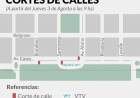 ATENCIÓN: corte de calles por Suárez Peatonal
