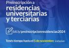 Preinscripción a residencias universitarias y terciarias
