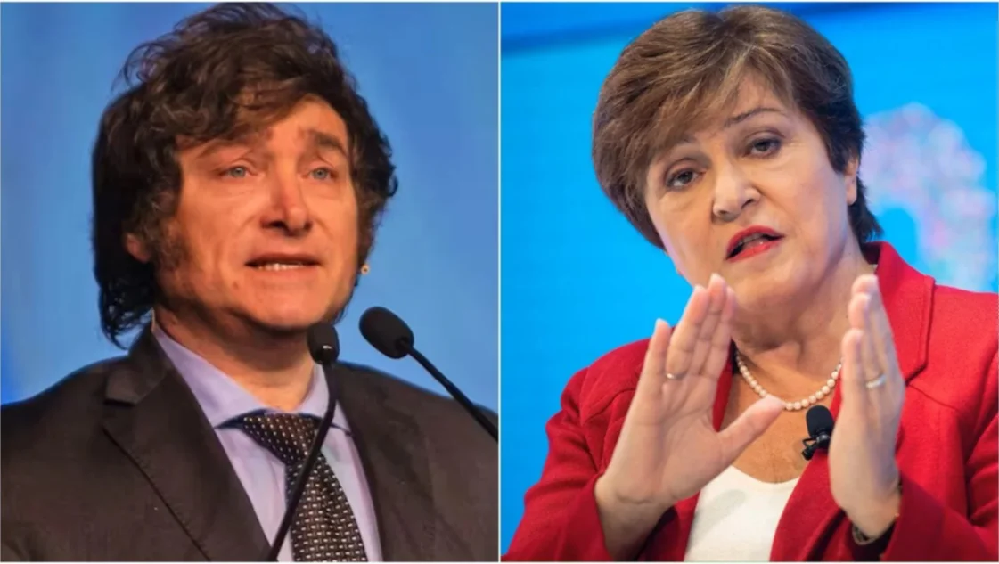 Milei se reunirá hoy con la titular del FMI en Davos