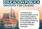Defendemos la Eduación Pública gratuita y de calidad