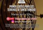 Primer sorteo de terrenos en pueblo Santa Trinidad