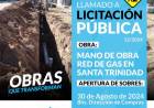 Licitacion Publica: mano de obra de gas en Santa Trinidad –Etapa 1