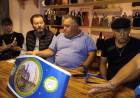 Conferencia de prensa del 3er Festival boxistico en El Club El Progreso de pueblo Santa María
