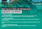 Recolección de residuos durante las fiestas