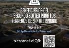 Sorteo de terrenos en Santa Trinidad: listado de beneficiarios