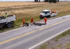 Vialidad Nacional hizo tareas de bacheo en el tramo entre Bahía Blanca y Monte Hermoso