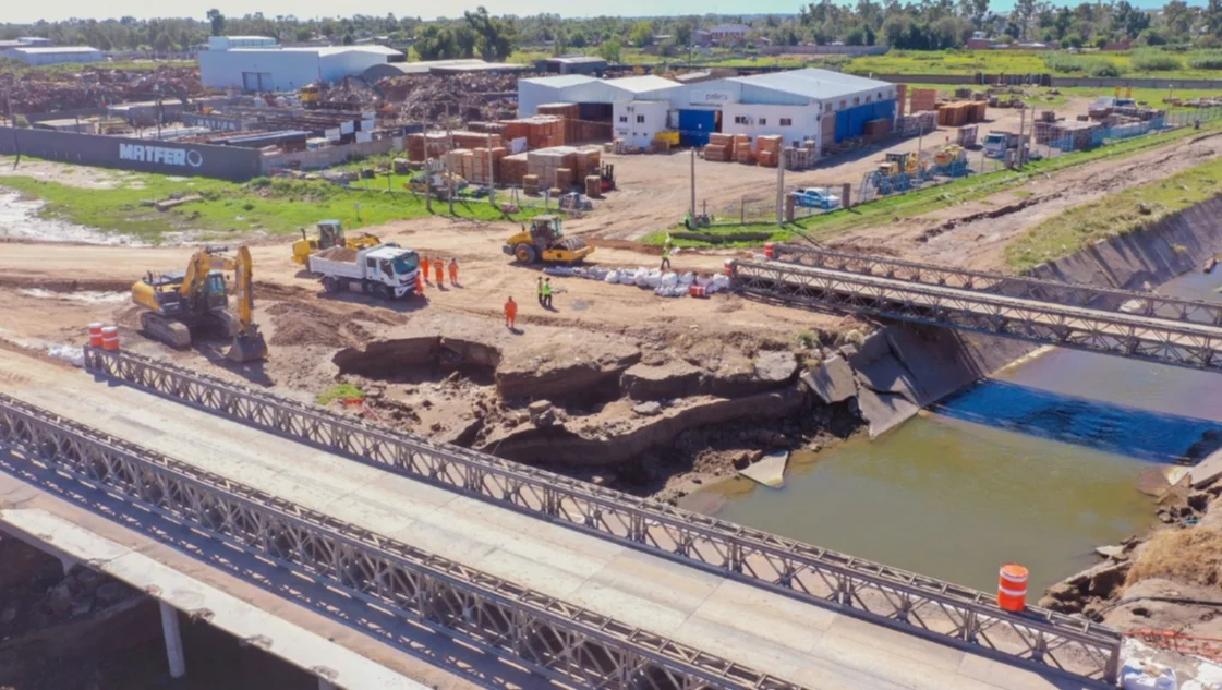 Habilitaron el tránsito en la ruta 3, sobre el canal Maldonado