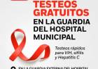 Testeos gratuitos en la guardia del hospital municipal