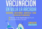 Jornada de vacunacion gratuita en Villa La Arcadia