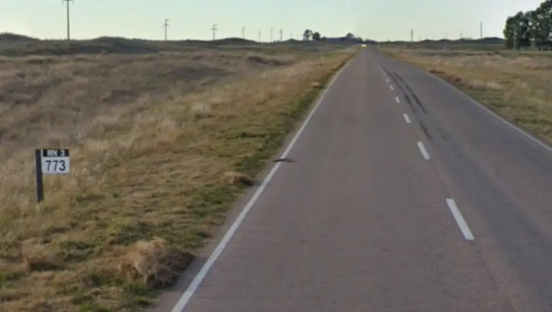 Accidente en la ruta nacional 3: hospitalizan a dos personas