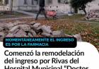 Comenzó la remodelación del ingreso por Rivas del Hospital Municipal “Doctor Raúl Caccavo”