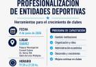Capacitación gratuita para clubes y entidades deportivas