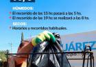 Servicio de recolección de residuos para este Lunes 15 de Junio