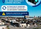 ¡Nuevo semáforo en Av. San Martín y Grand Bourg!