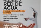 Corte de tránsito en Sixto Rodríguez por reparación de un caño de agua