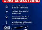  ALERTA POR ESTAFAS: NO COMPARTAS CÓDIGOS NI DATOS PERSONALES