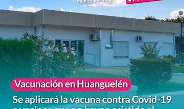 Vacunación en Huanguelén