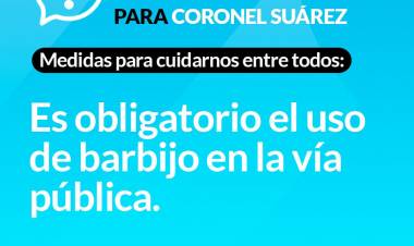 La Provincia dispuso FASE 2 para el distrito de Coronel Suárez