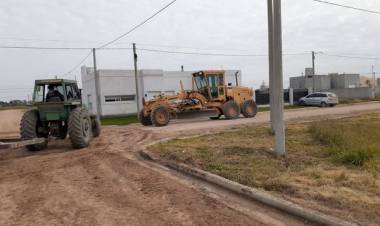 Mantenimiento de calles en Pueblo Santa Trinidad⠀