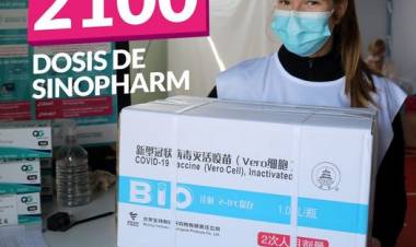 LLEGARON 2100 DOSIS DE SINOPHARM