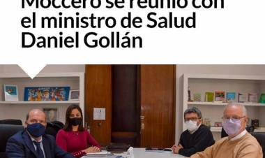 Moccero se reunió con el ministro de Salud Daniel Gollán